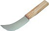 Lead Putty Knife with wooden handle.