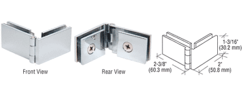 Showcase Hinges for 6 mm Glass.