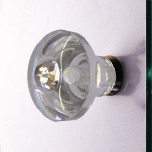 Glastürknöpfe aus transparentem Glas für Glastüren bis 10 mm.