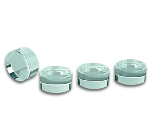 Glasturknöpfe aus Glas.