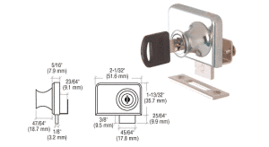 No-Drill Glass Door Lock