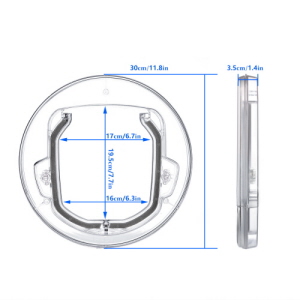 ventanilla para vidrios hasta 40 mm.