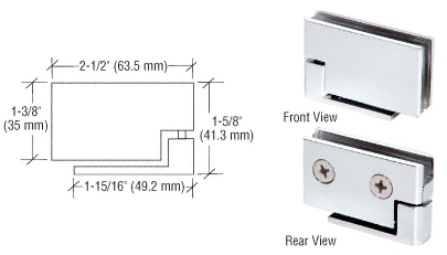 Zapfenscharniere für Glastüren bis 8 mm Glas