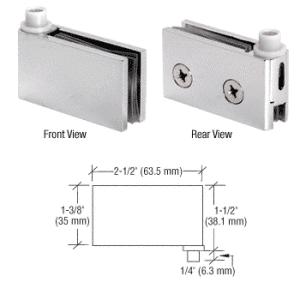 Zapfenbänder für Glastüren bis 8 mm Glas.